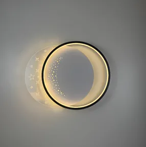Стельова LED-люстра Starfall A12-6/2-500C BK+WH 130W