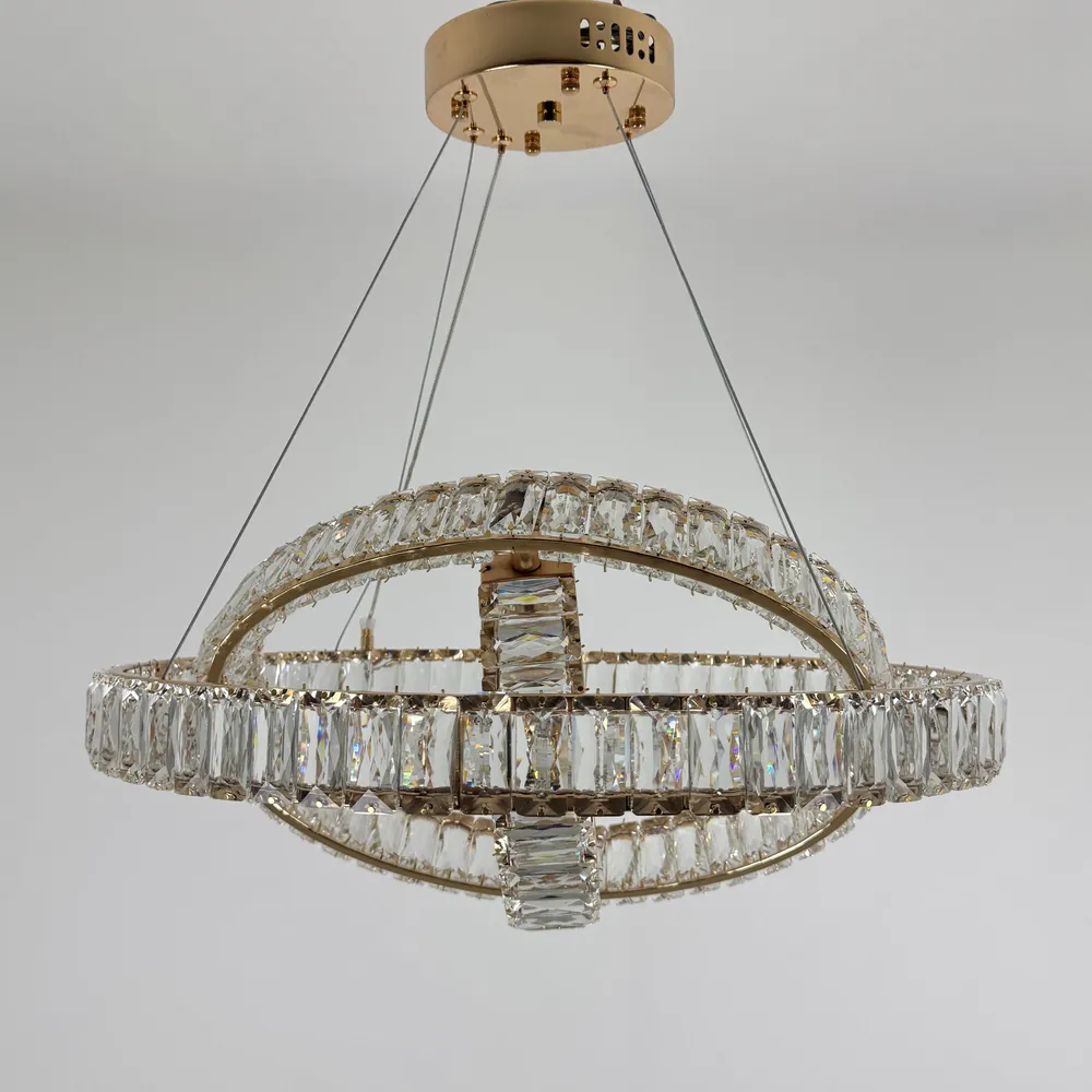 Підвісна кришталева люстра Earl Bright D8897-500-3 FGD 150W  - фото 6