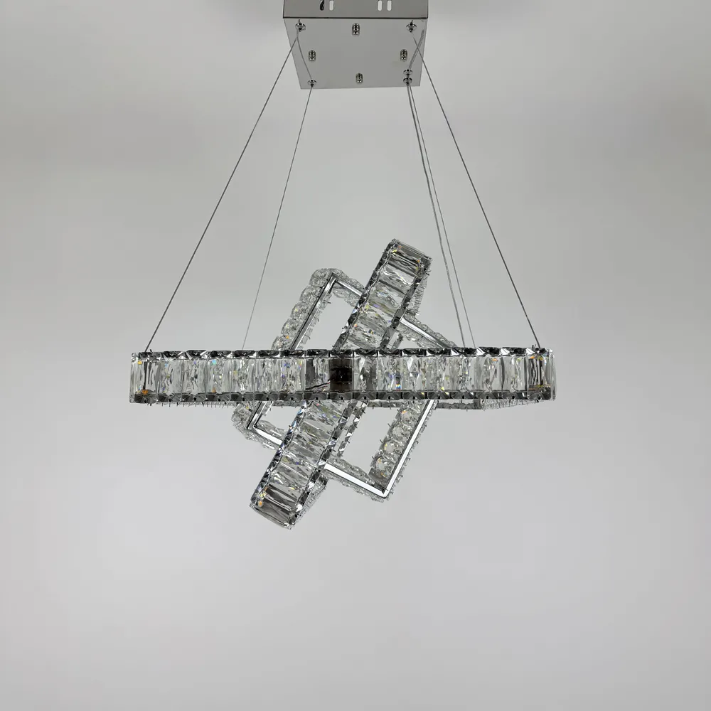 Pendant Crystal Chandelier Earl Bright D8892-450-3 CH  - фото 5