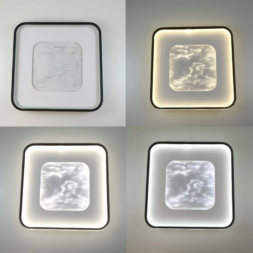 Потолочный светодиодный светильник Marble A3091-500S BK+WH 120W  - фото 6