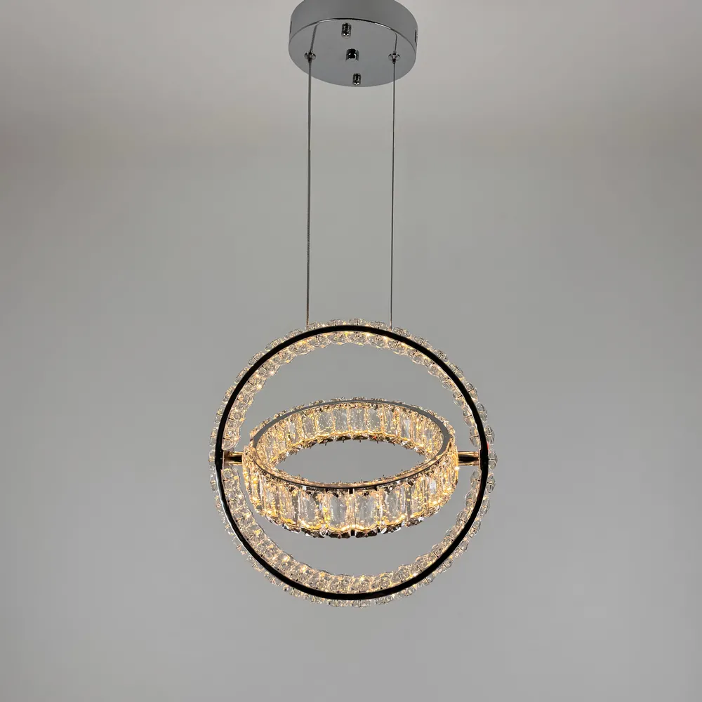 Pendant Crystal Chandelier Earl Bright D8886/300-2A CH 106W  - фото 4