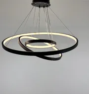 Люстра підвісна Modern Ring's 3213-60-40-20C BK B 110W  - фото 9