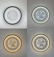 Стельовий світлодіодний світильник Marble A3091-500C BK+WH 140W  - фото 5
