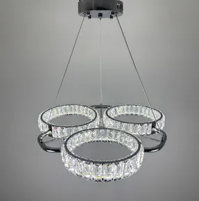 Підвісна кришталева люстра Earl Bright D8888-600-3 CH 150W