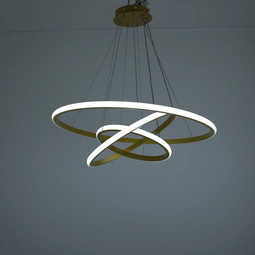 Люстра підвісна Modern Ring's 3213-60-40-20C GD A 96W  - фото 3