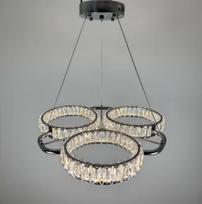 Підвісна кришталева люстра Earl Bright D8888-600-3 CH 150W