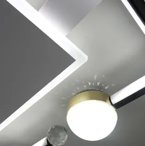 Стельова LED-люстра Starfall A3021-500S BK+WH 120W