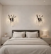 Wall Crystal Sconce Lilac P8080-2W BK 