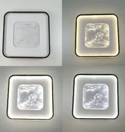 Потолочный светодиодный светильник Marble A3091-500S BK+WH 120W  - фото 6