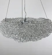 Підвісна кришталева люстра Martha P5009-D500 CH  - фото 6