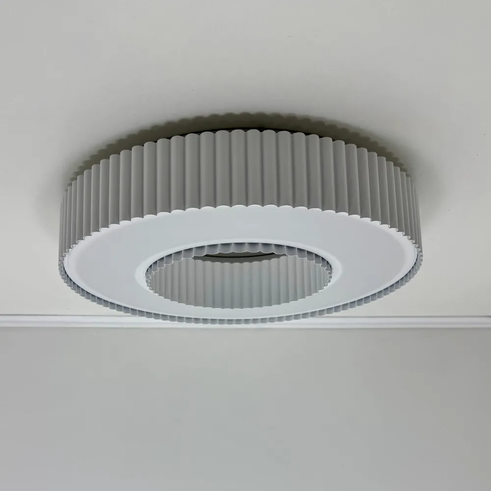Стельовий світлодіодний світильник Corruga 9017-500 WH 120W  - фото 13