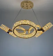 Підвісна кришталева люстра Earl Bright D8888-700-5 FGD 250W  - фото 5