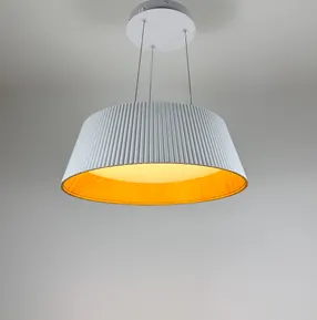 Підвісна люстра з декоративним абажуром Corruga BESMA 9065-450 WH 100W