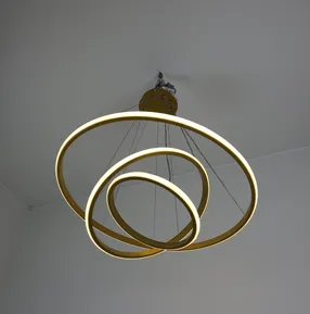 Люстра підвісна Modern Ring's 3213-60-40-20C GD A 96W