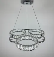 Підвісна кришталева люстра Earl Bright D8888-600-3 CH 150W  - фото 10