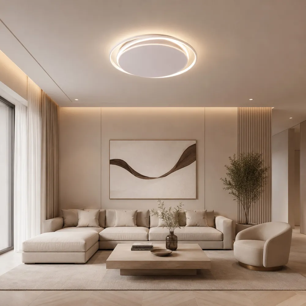 Simple Forms LED Ceiling Chandelier 8820-500C WH 120W 