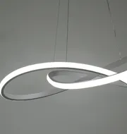Підвісна світлодіодна люстра LOOP D801-500 WH 172W  - фото 10