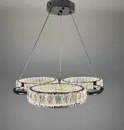 Підвісна кришталева люстра Earl Bright D8888-600-3 CH 150W  - фото 11