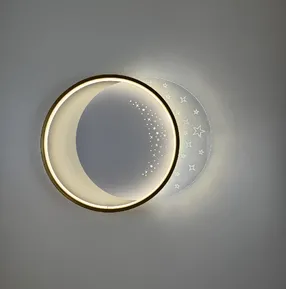 Стельова LED-люстра Starfall A12-6/2-500C WH+GD 130W