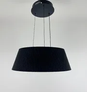 Підвісна люстра з декоративним абажуром Corruga 9065-450 BK 100W  - фото 11