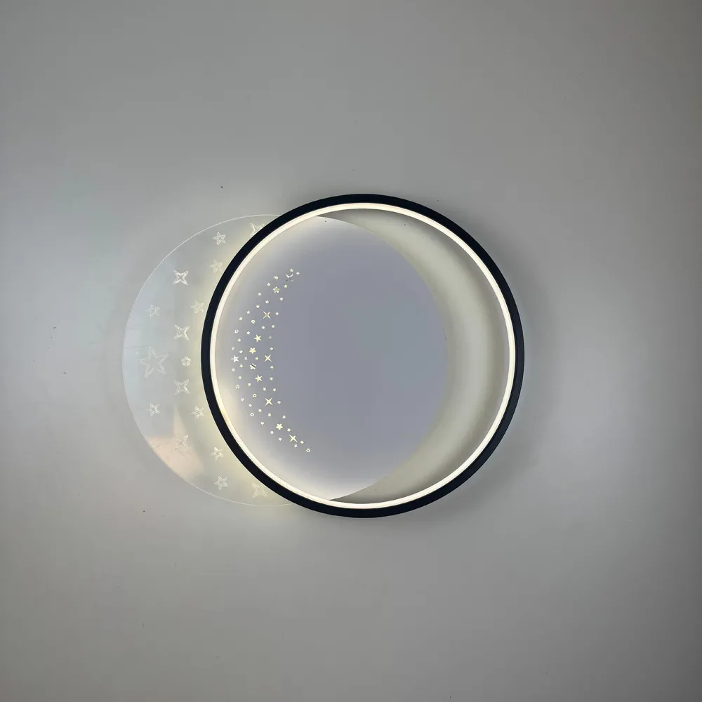 Стельова LED-люстра Starfall A12-6/2-500C BK+WH 130W  - фото 8