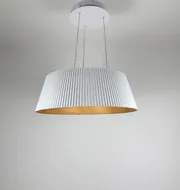 Підвісна люстра з декоративним абажуром Corruga BESMA 9065-450 WH 100W  - фото 10