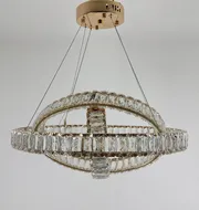 Підвісна кришталева люстра Earl Bright D8897-500-3 FGD 150W  - фото 6