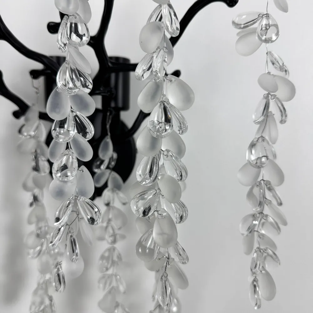 Wall Crystal Sconce Lilac P8080-2W BK  - фото 6