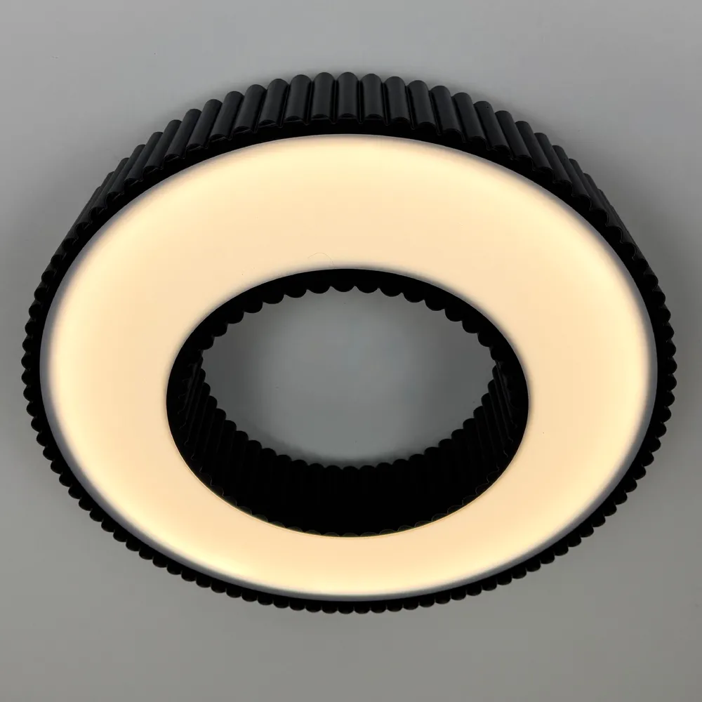 Стельовий світлодіодний світильник Corruga 9017-500 BK 120W  - фото 5