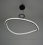 Підвісна LED-люстра Contour D166-600 BK 110W  - фото 8
