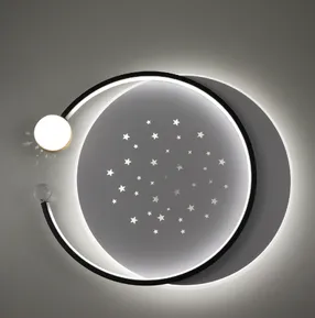Стельова LED-люстра Starfall A3021-500C BK+WH 120W