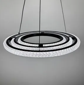 Підвісна світлодіодна люстра Horizon D8702-400-3 BK 94W