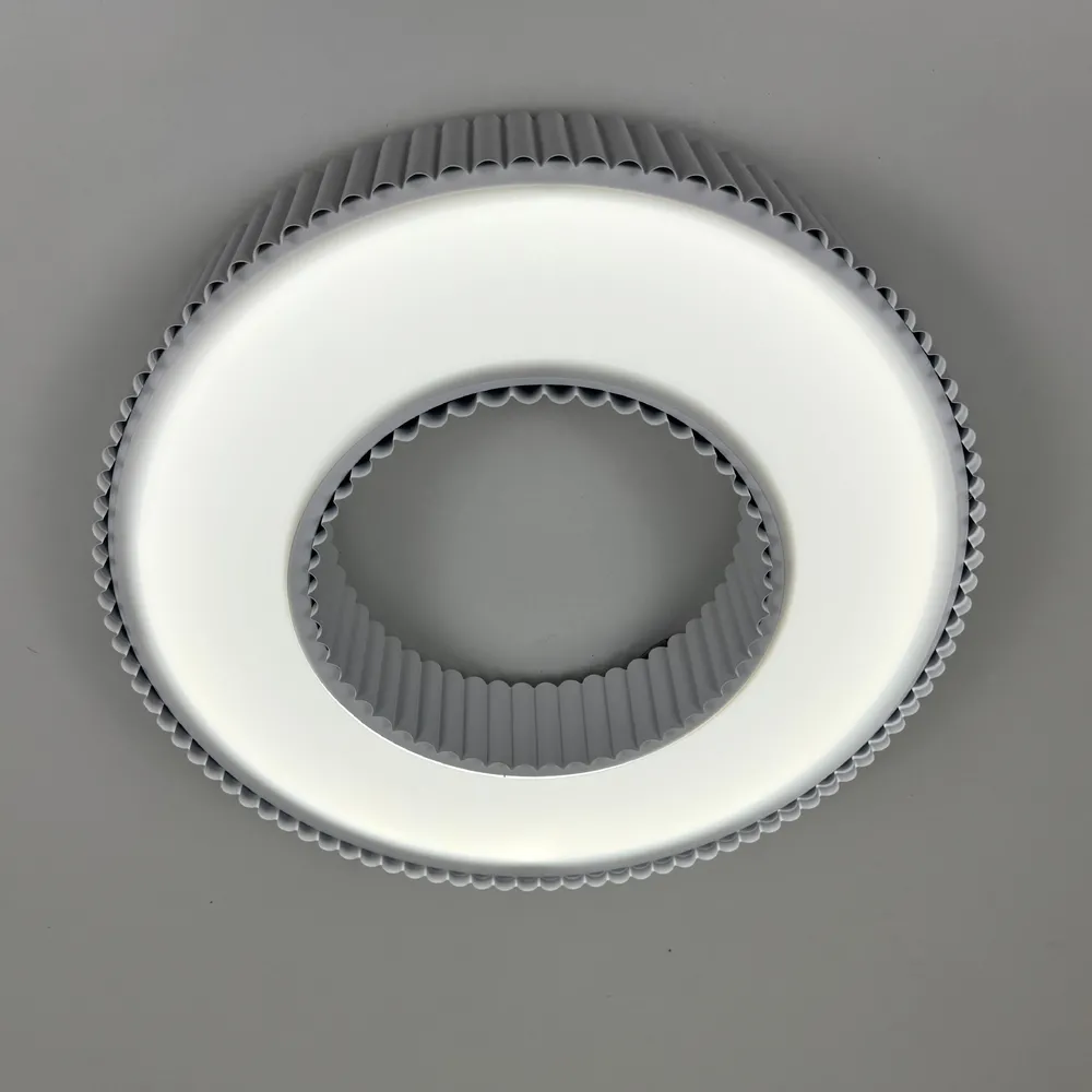 Стельовий світлодіодний світильник Corruga 9017-500 WH 120W  - фото 14