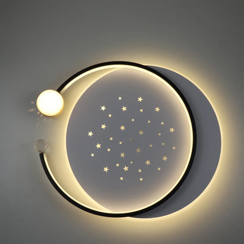 Стельова LED-люстра Starfall A3021-500C BK+WH 120W  - фото 7