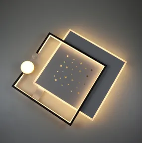 Стельова LED-люстра Starfall A3021-500S BK+WH 120W