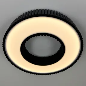 Стельовий світлодіодний світильник Corruga 9017-500 BK 120W