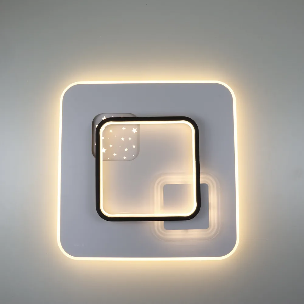 Стельова LED-люстра Starfall A3055-500S BK+WH 140W  - фото 5