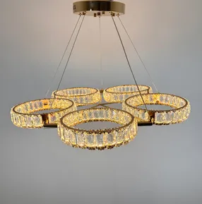 Підвісна кришталева люстра Earl Bright D8888-700-5 FGD 250W