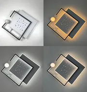 Стельова LED-люстра Starfall A3021-500S BK+WH 120W  - фото 8
