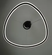 Підвісна LED-люстра Contour D166-600 BK 110W  - фото 9