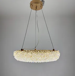 Підвісна кришталева люстра Martha P5005-D400 GD 80W