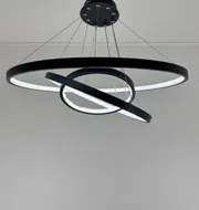 Люстра підвісна Modern Ring's 3213-60-40-20C BK B 110W  - фото 10