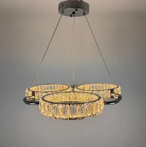 Підвісна кришталева люстра Earl Bright D8888-600-3 CH 150W