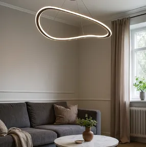 Підвісна LED-люстра Contour D166-600 BK 110W