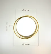 Стельовий світлодіодний світильник Simple Forms 8820-500C GD 140W  - фото 7