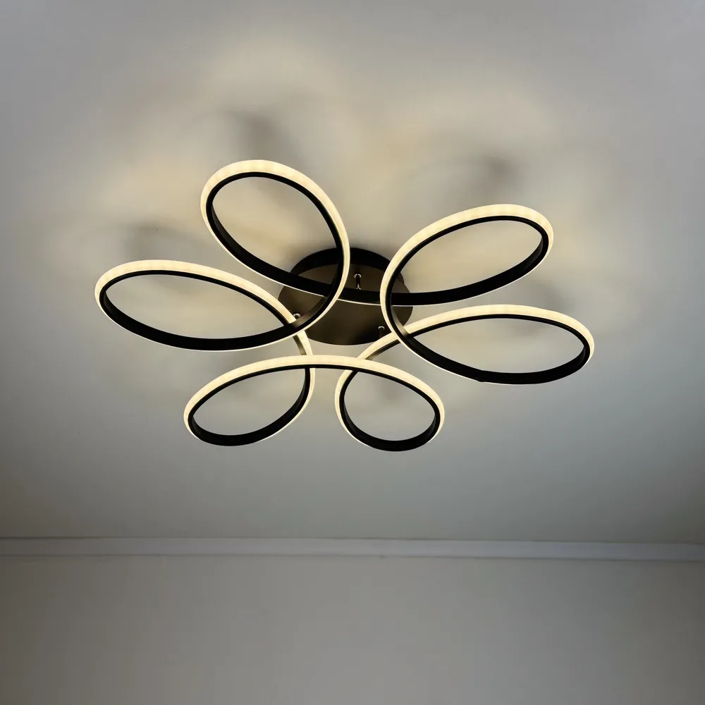 Стельовий світлодіодний світильник MOODY A3013-600 BK 140W  - фото 3