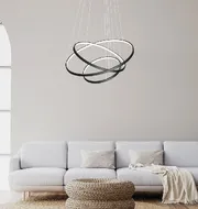 Люстра підвісна Modern Ring's 3213-60-40-20C BK B 110W  - фото 4