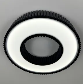 Стельовий світлодіодний світильник Corruga 9017-500 BK 120W