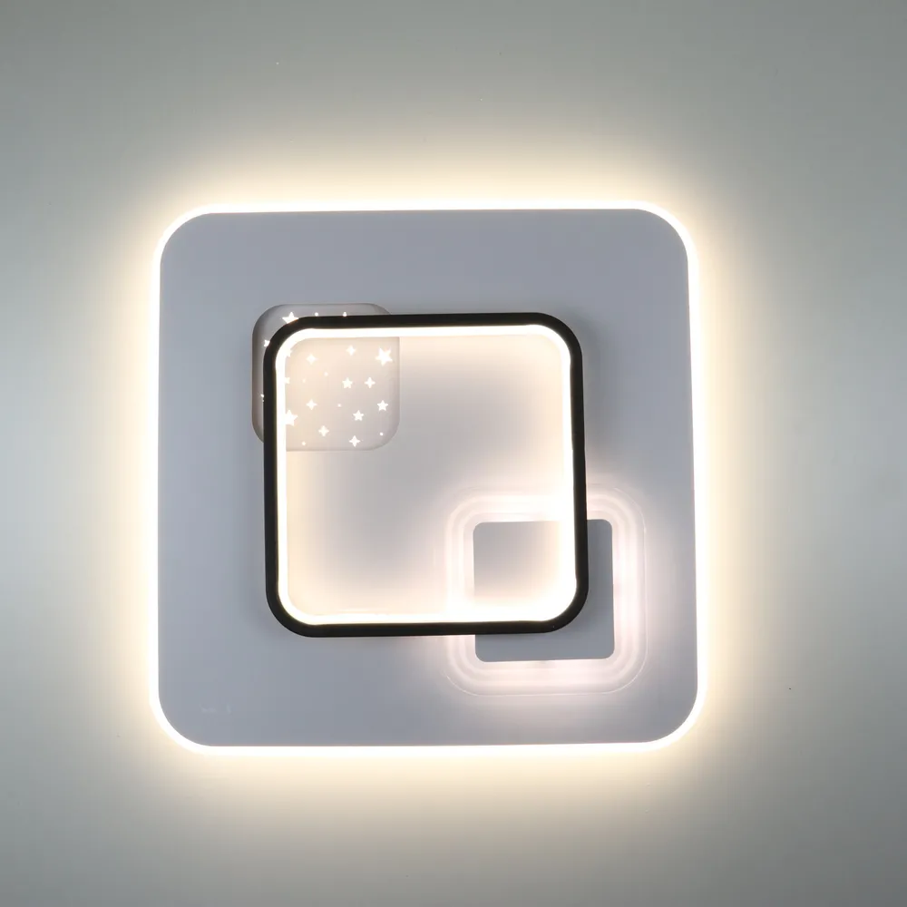 Стельова LED-люстра Starfall A3055-500S BK+WH 140W  - фото 6