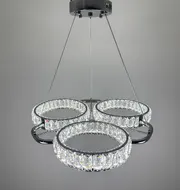 Підвісна кришталева люстра Earl Bright D8888-600-3 CH 150W  - фото 8